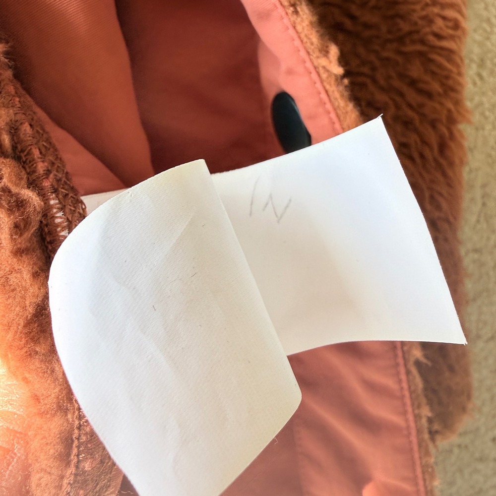 Outerknown Skyline Fleece Shirt Jacket Women M Rust Orange Shacket Excellent - Picture 7 of 10